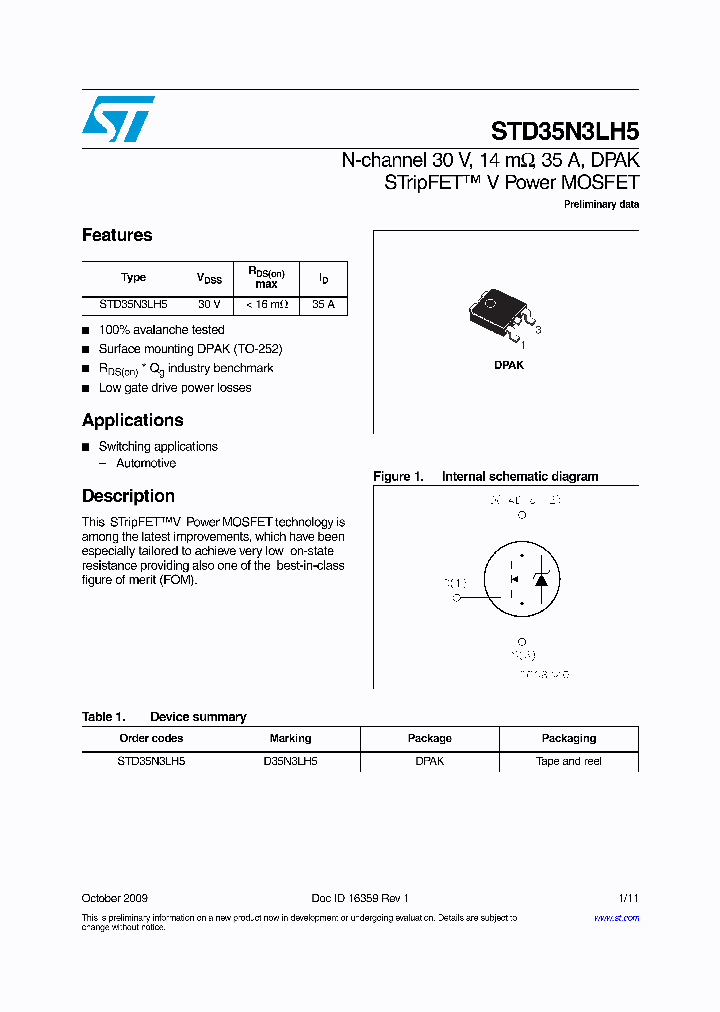 STD35N3LH5_7768139.PDF Datasheet