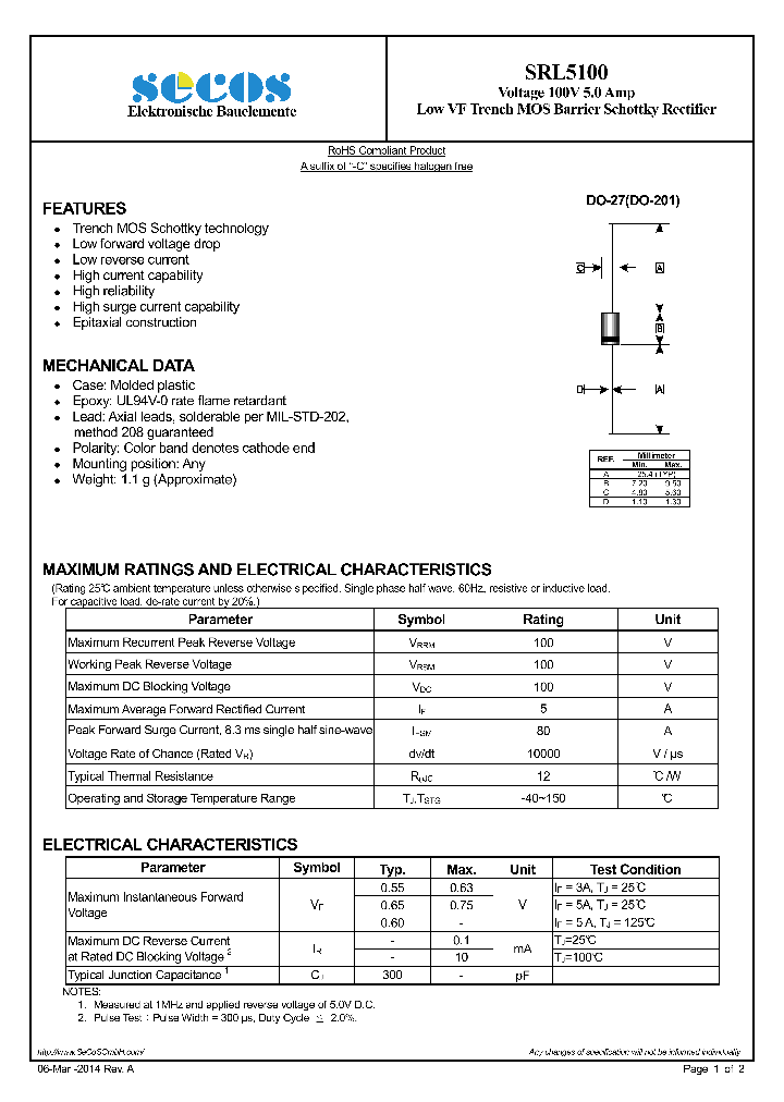 SRL5100_7798844.PDF Datasheet