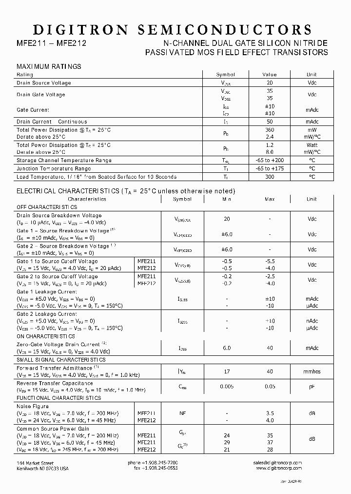MFE211_7800221.PDF Datasheet