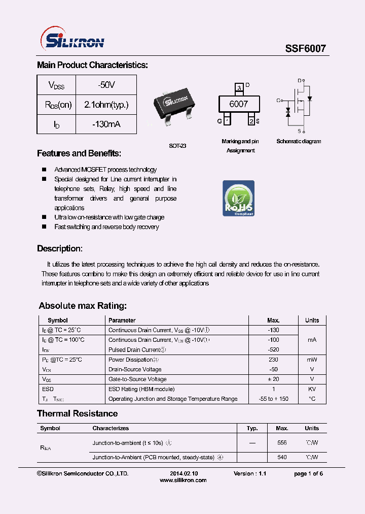 SSF6007_7813886.PDF Datasheet