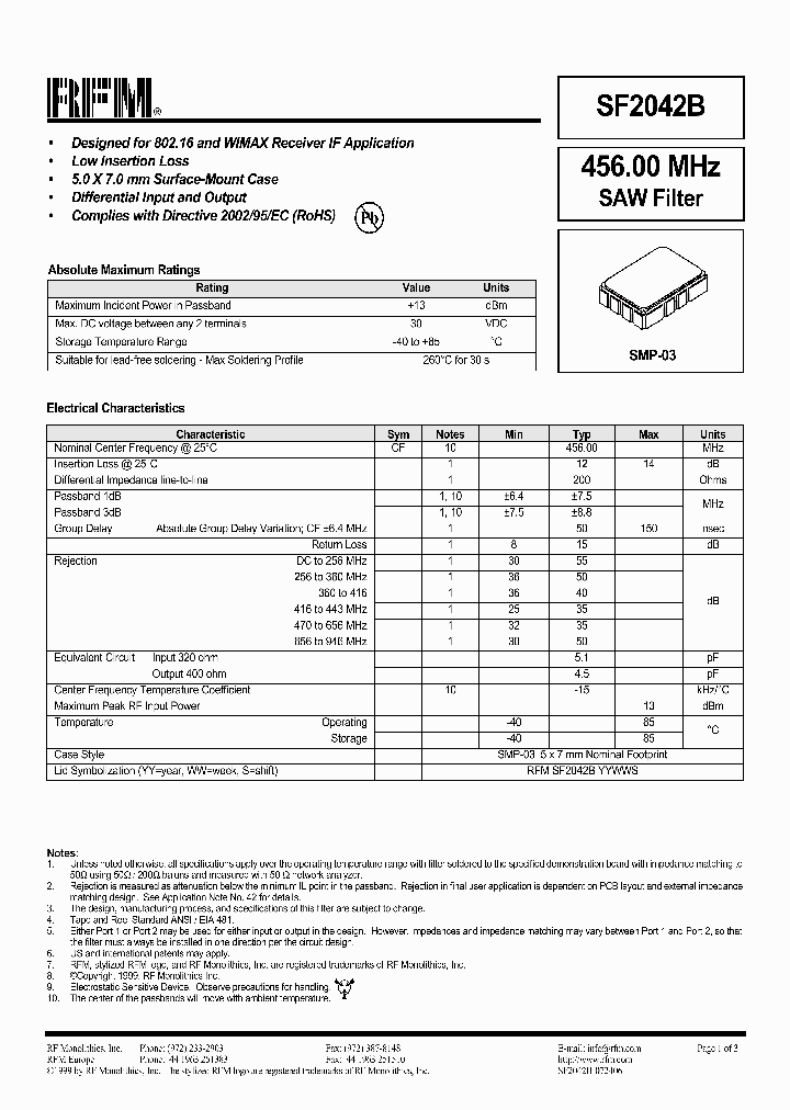 SF2042B_7824437.PDF Datasheet