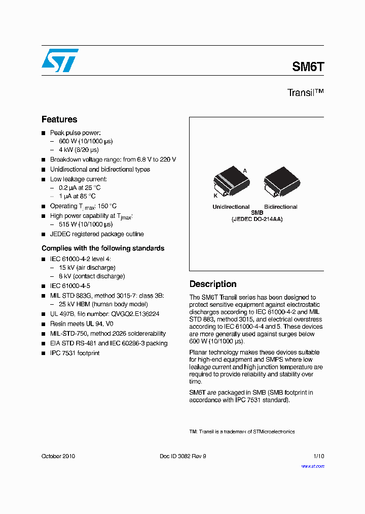 SM6T56CA_7826805.PDF Datasheet