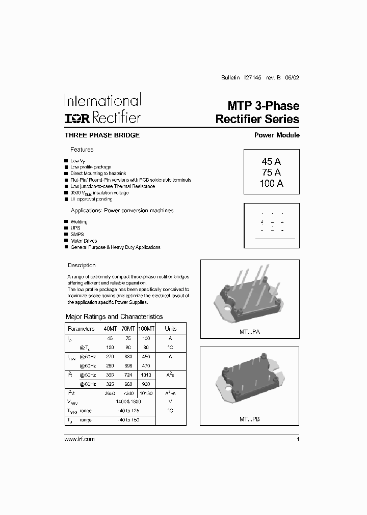 VS-100MT160PAPBF_7826855.PDF Datasheet