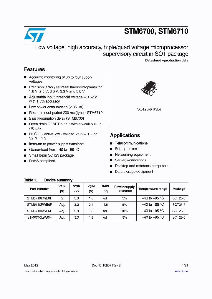 STM6710FWB6F_7829140.PDF Datasheet