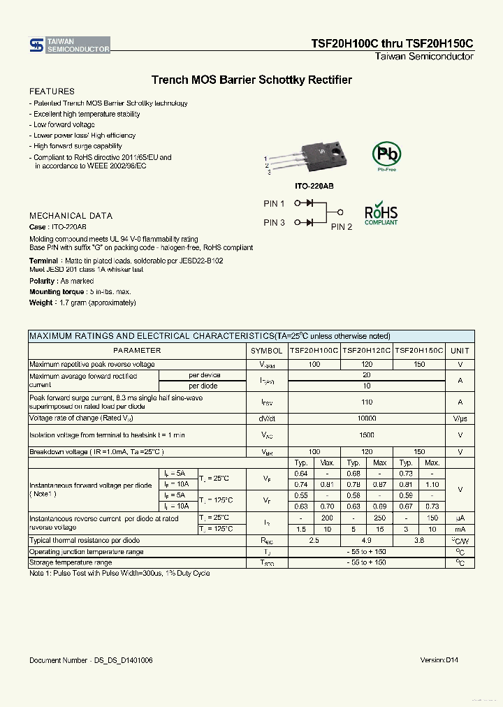 TSF20H120C_7757039.PDF Datasheet