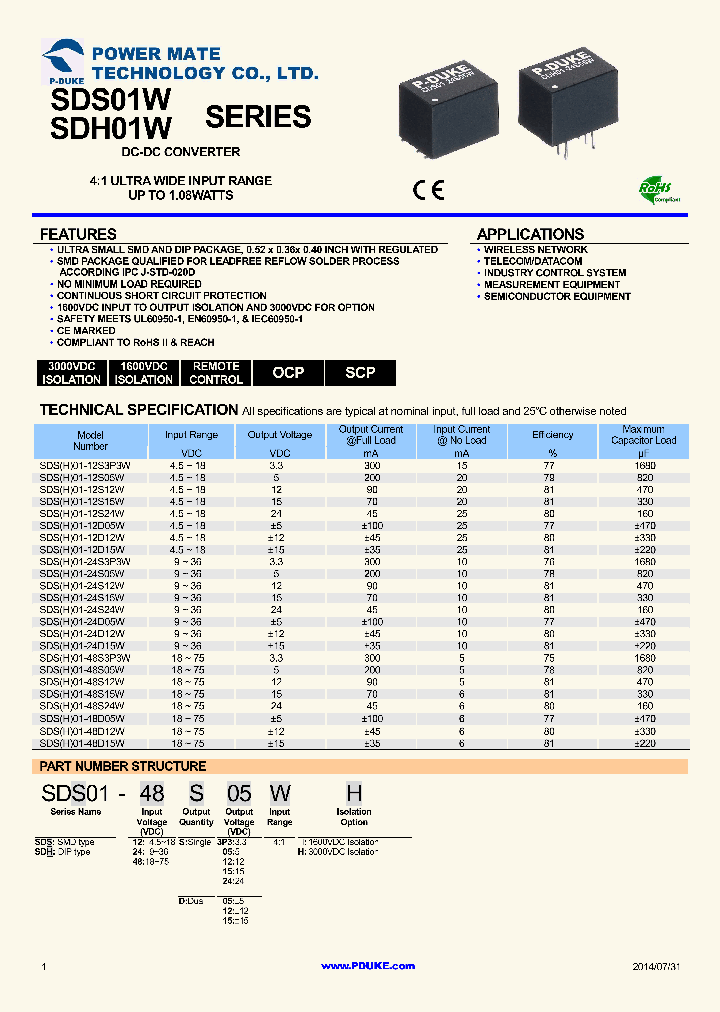 SDH01W14_7830425.PDF Datasheet