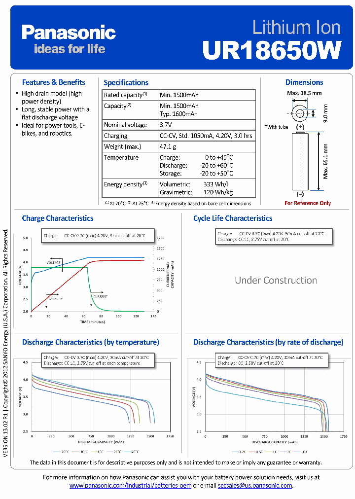 UR18650W2C_7799081.PDF Datasheet