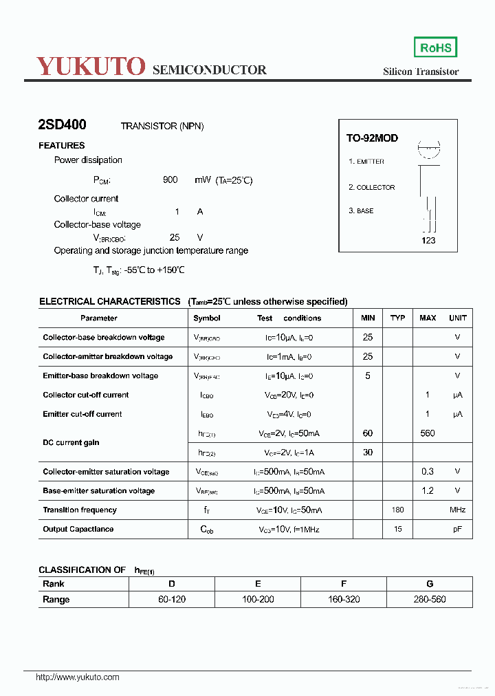2SD400_7754808.PDF Datasheet