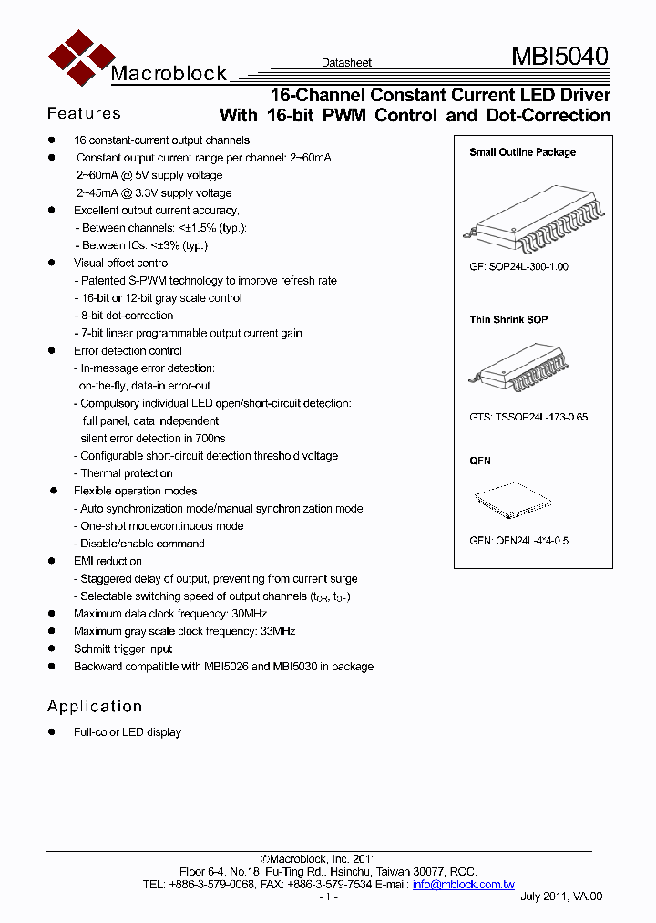 MBI5040GF_7760503.PDF Datasheet