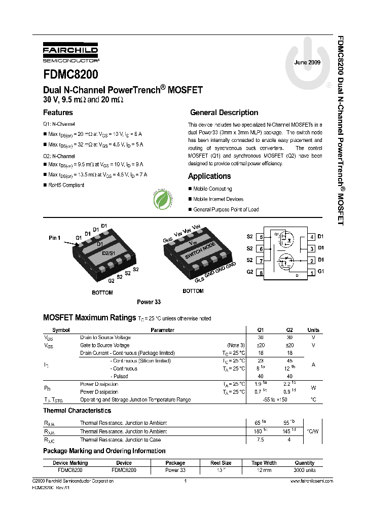 FDMC8200_7846984.PDF Datasheet