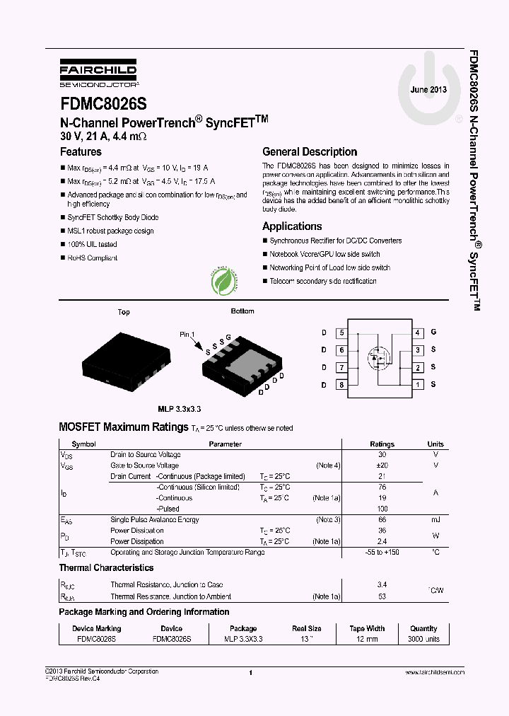 FDMC8026S_7852117.PDF Datasheet
