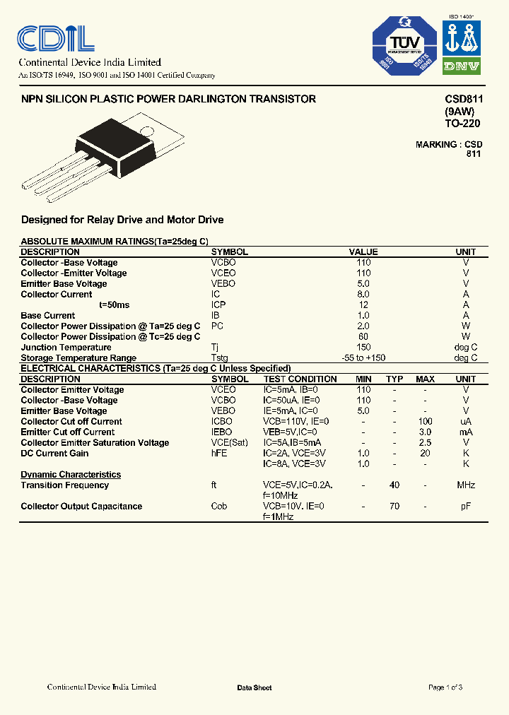 CSD811_7852495.PDF Datasheet