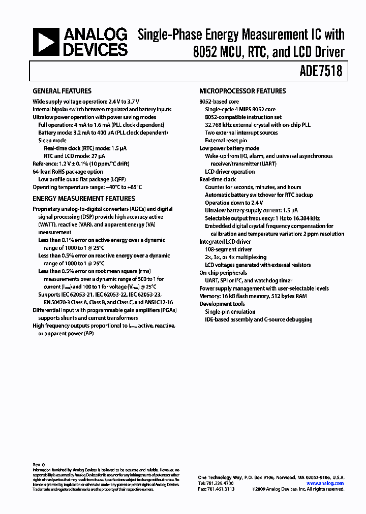 ADE7518_7850828.PDF Datasheet