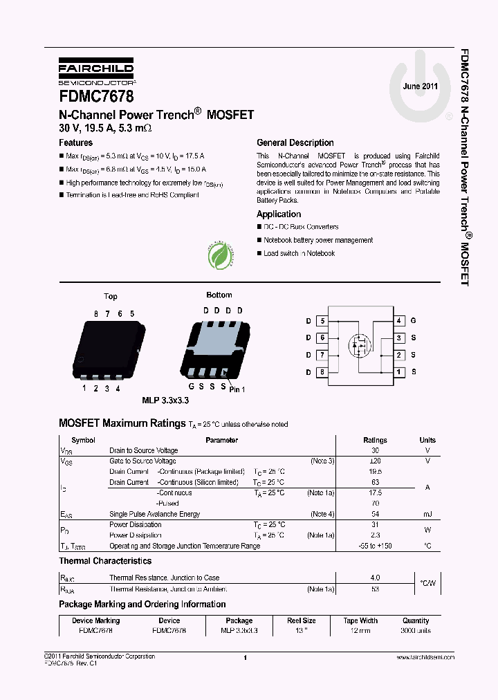FDMC7678_7854715.PDF Datasheet
