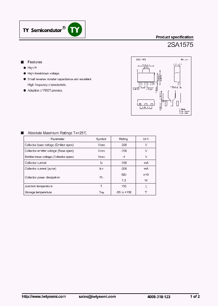 2SA1575_7855550.PDF Datasheet