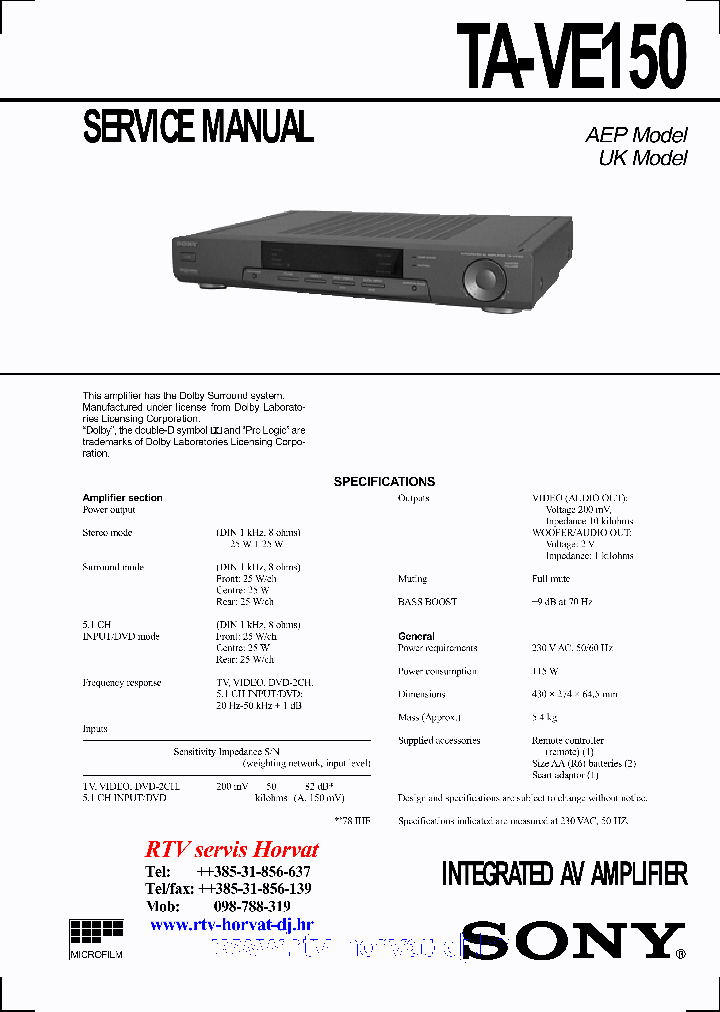 TAVE150_7857798.PDF Datasheet