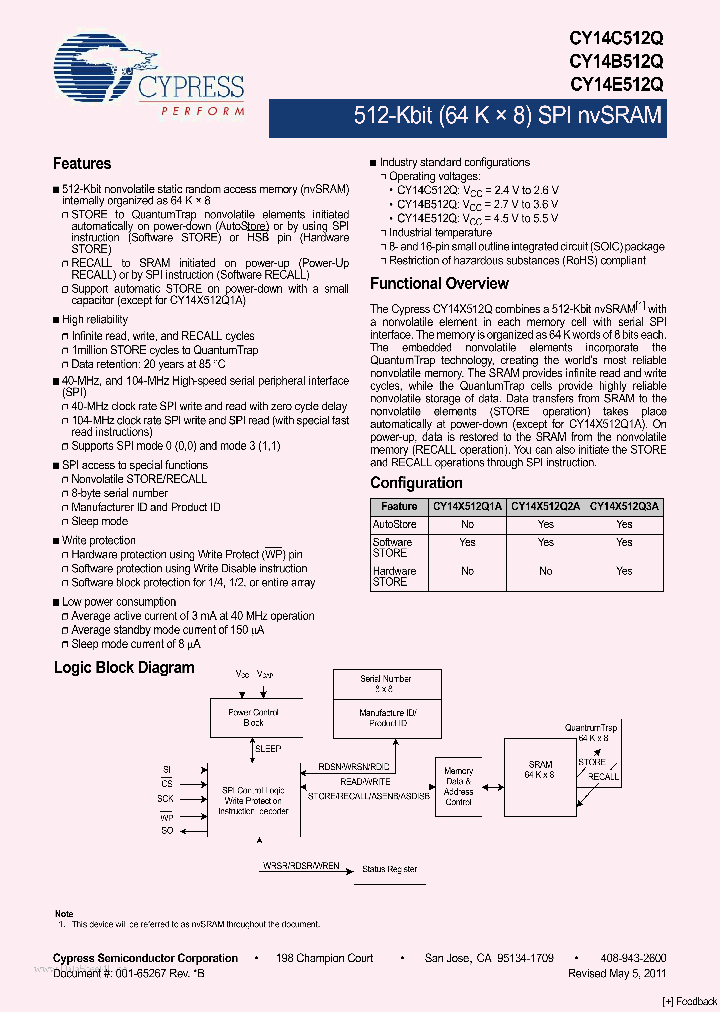 CY14E512Q_7769717.PDF Datasheet