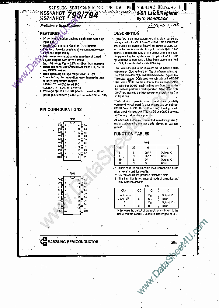 KS74AHCT793_7770525.PDF Datasheet