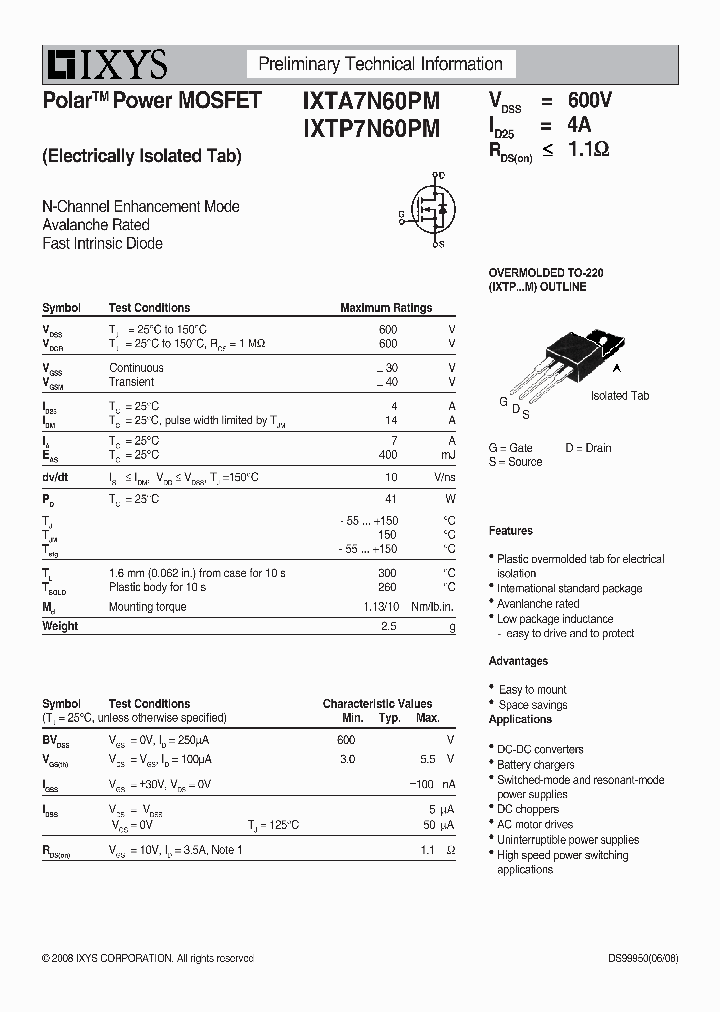 IXTP7N60PM_7862886.PDF Datasheet
