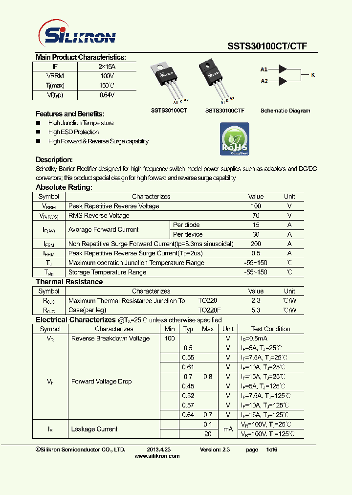 SSTS30100CTF_7864657.PDF Datasheet