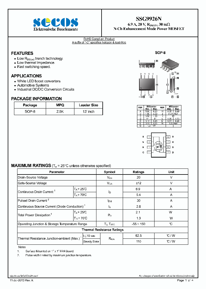 SSG9926N_7867289.PDF Datasheet