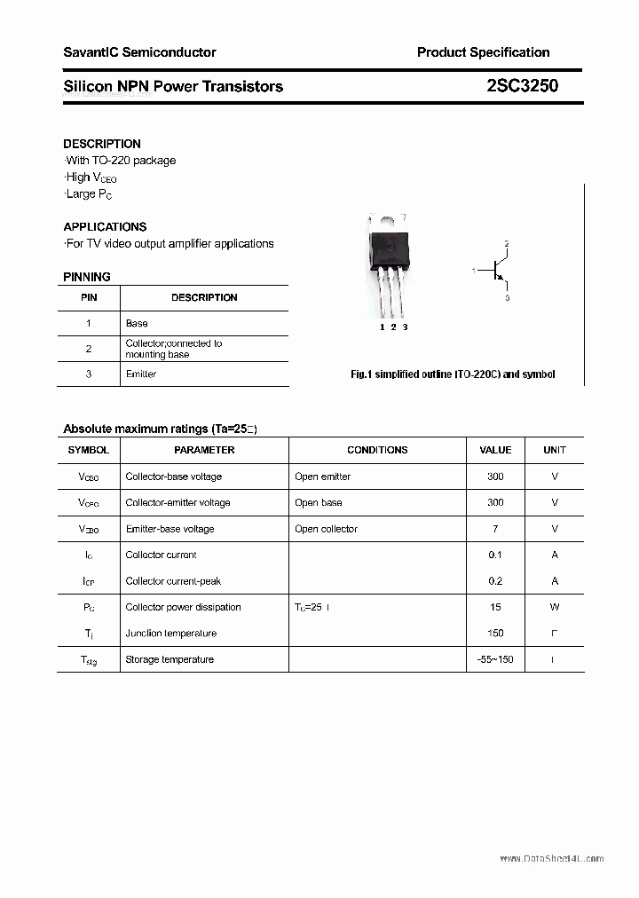 2SC3250_7770057.PDF Datasheet