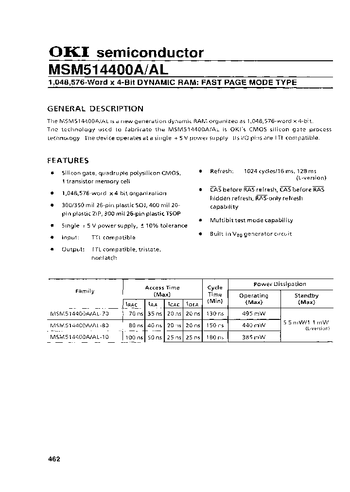 MSM514400A-10J_7825280.PDF Datasheet