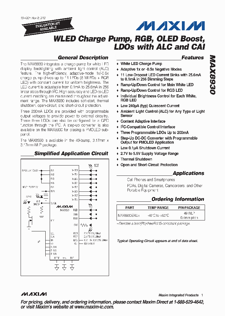 MAX8930_7869191.PDF Datasheet