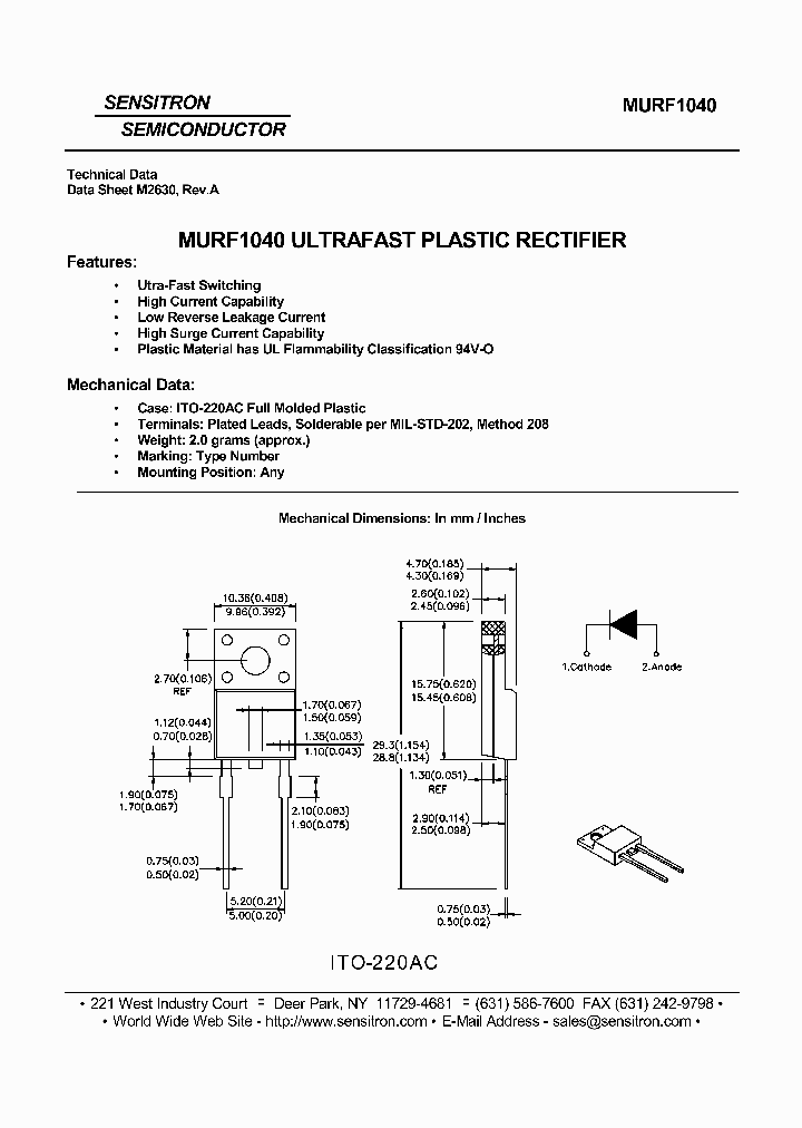 MURF1040_7836376.PDF Datasheet