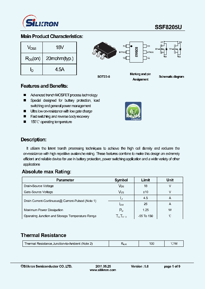 SSF8205U_7872843.PDF Datasheet