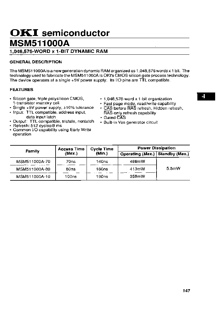 MSM511000A-70ZS_7851130.PDF Datasheet