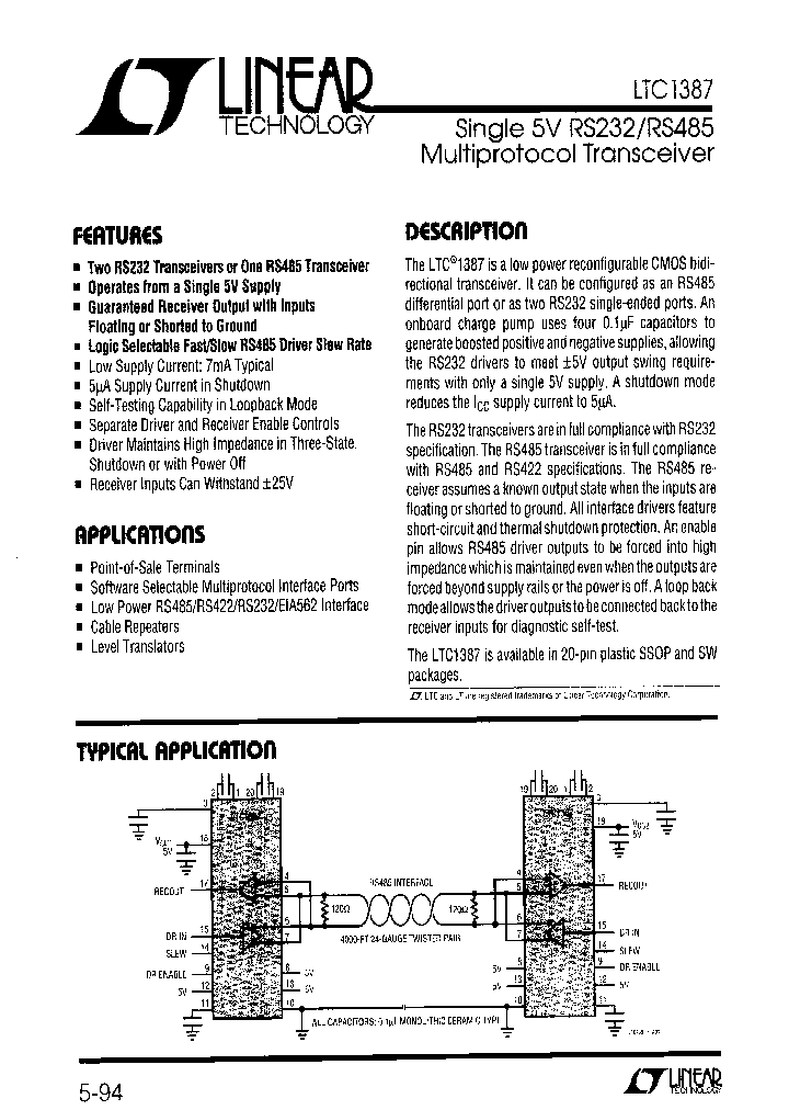 LTC1387CGPBF_7836714.PDF Datasheet