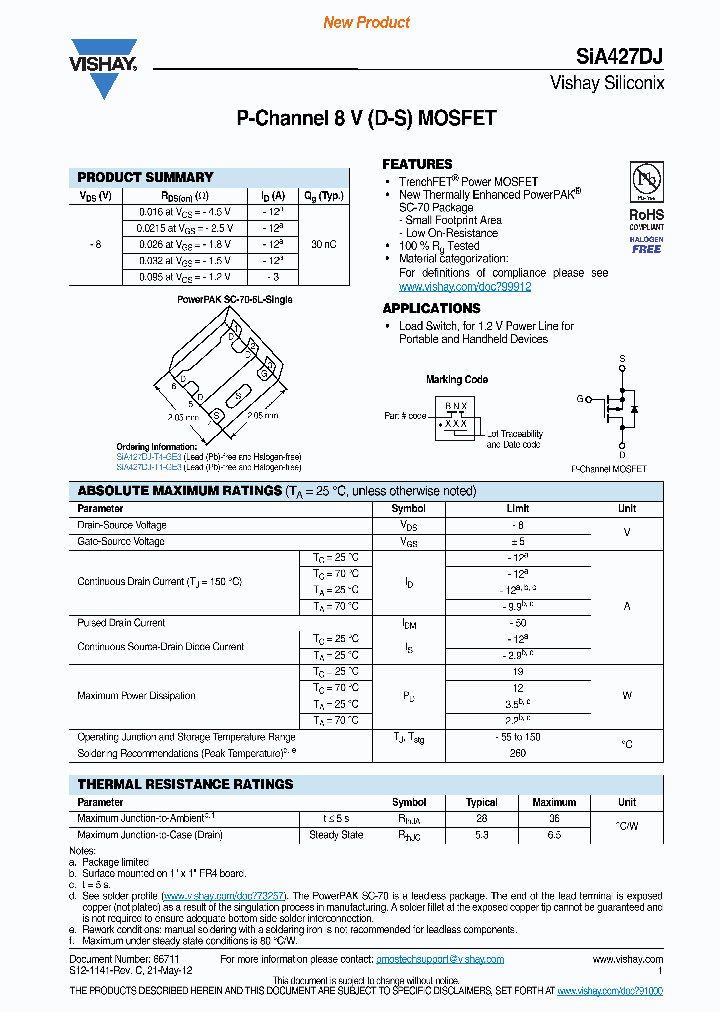 SIA427DJ_7773117.PDF Datasheet