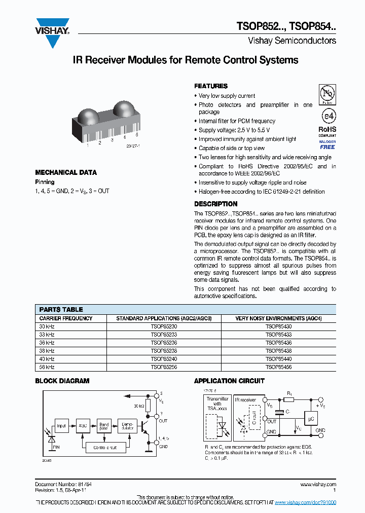 TSOP85238_7857986.PDF Datasheet