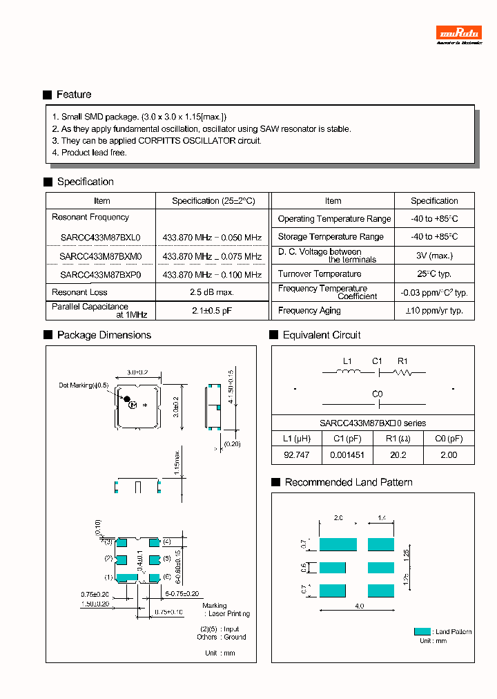 SARCC433M87BXP0_7870826.PDF Datasheet