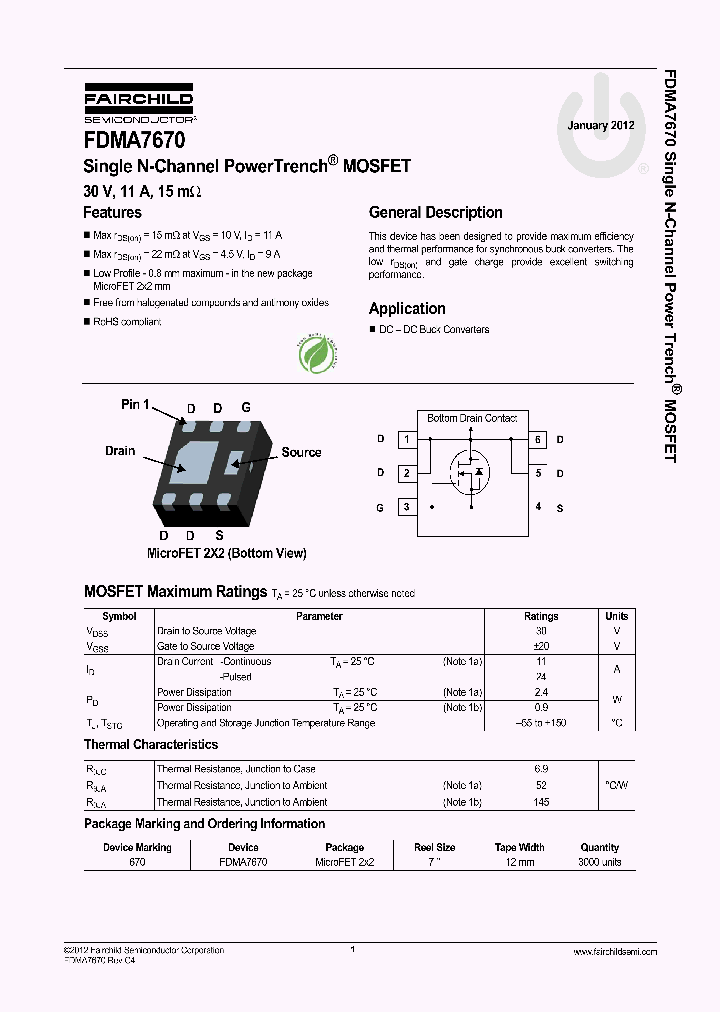 FDMA7670_7878598.PDF Datasheet