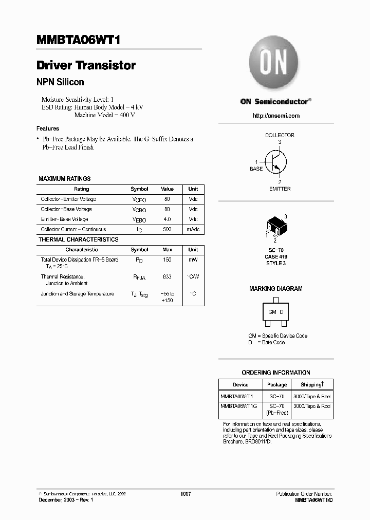 MMBTA06WT1_7878829.PDF Datasheet