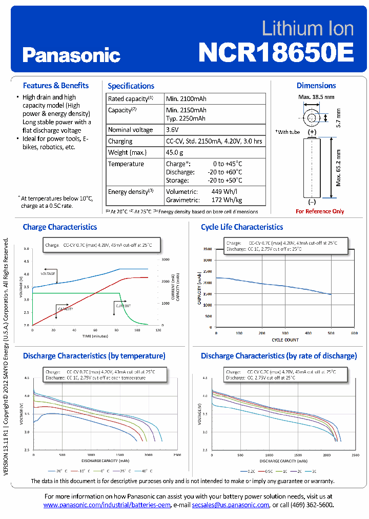 NCR18650E_7881052.PDF Datasheet