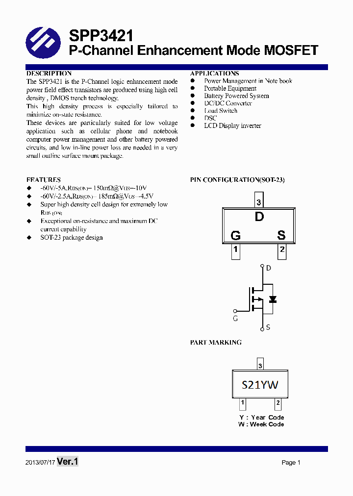 SPP3421_7883770.PDF Datasheet
