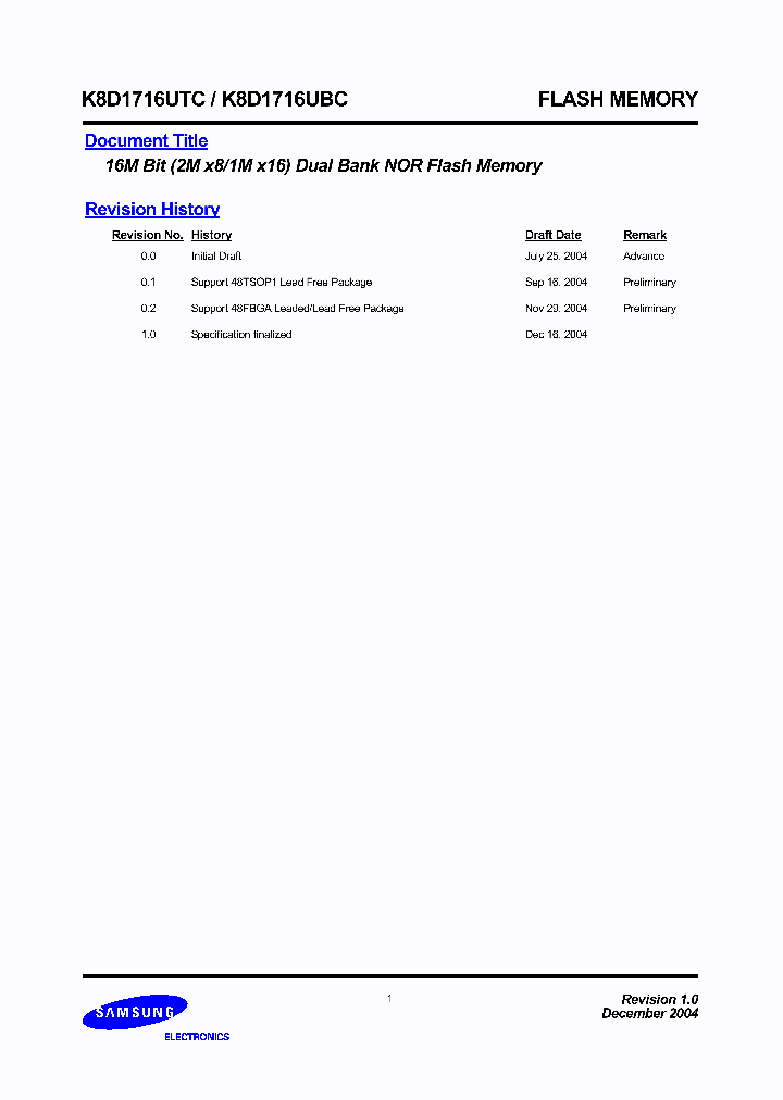 K8D1716UBC-PC070_7888015.PDF Datasheet