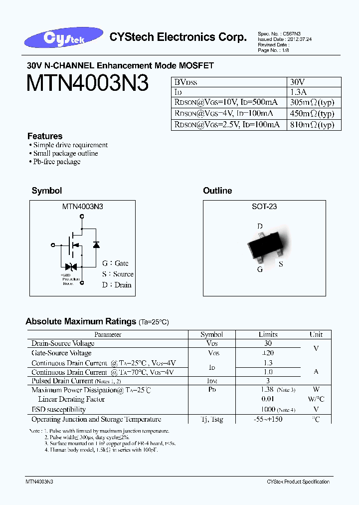 MTN4003N3_7888828.PDF Datasheet