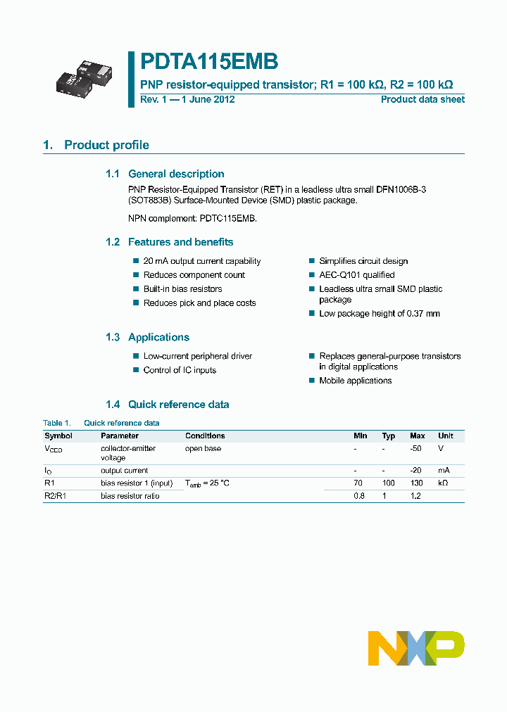 PDTA115EMB_7893994.PDF Datasheet