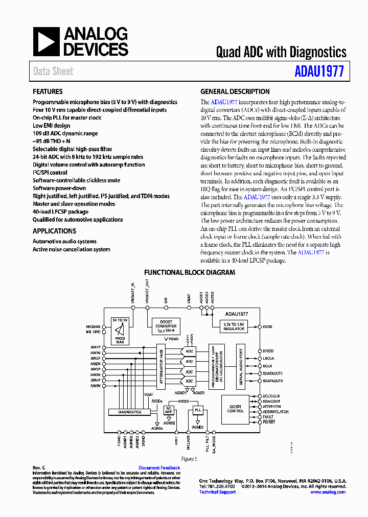 ADAU1977_7899401.PDF Datasheet