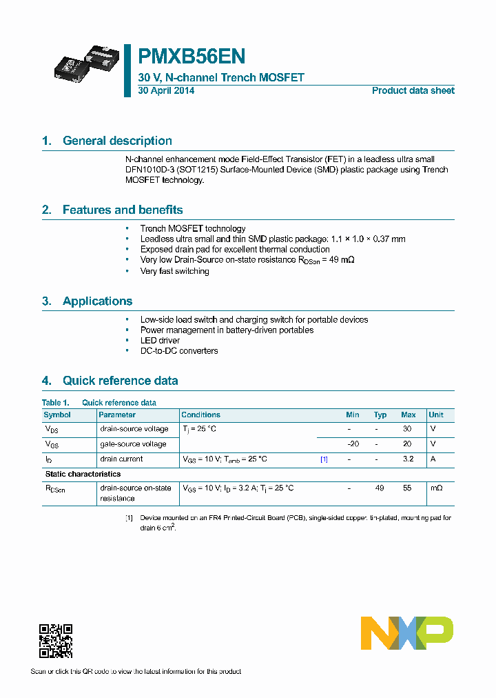 PMXB56EN_7901993.PDF Datasheet