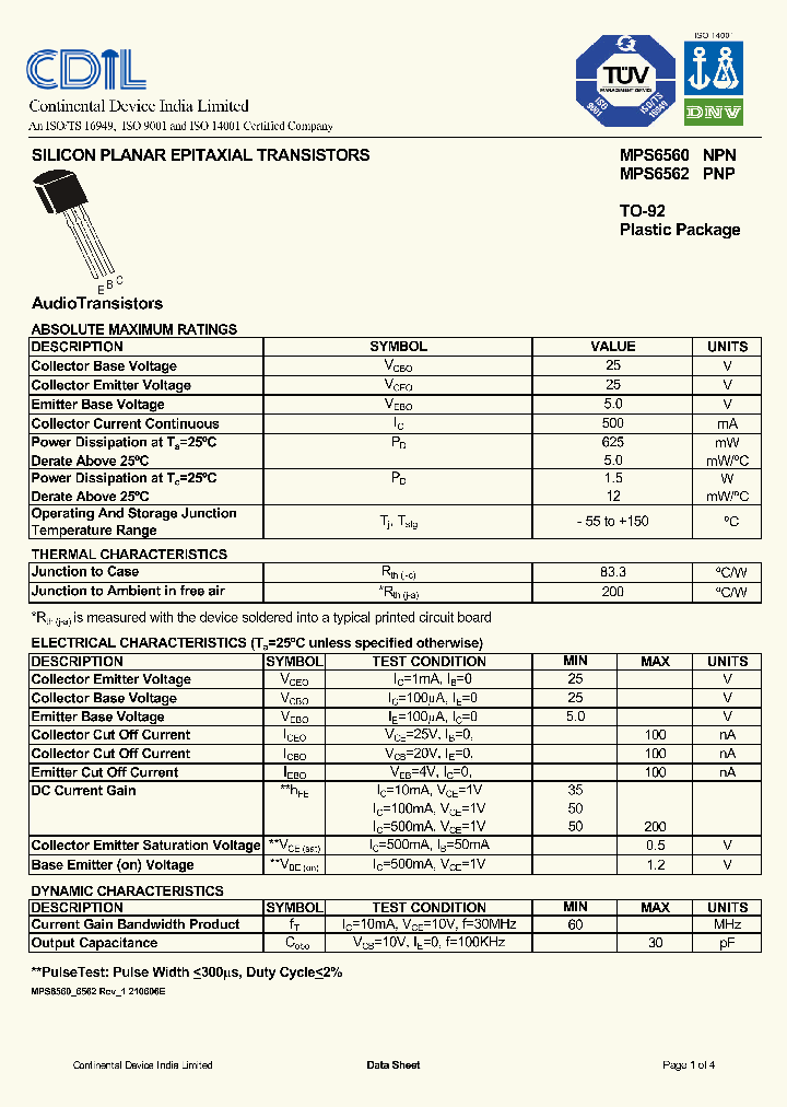 MPS6560_7904580.PDF Datasheet
