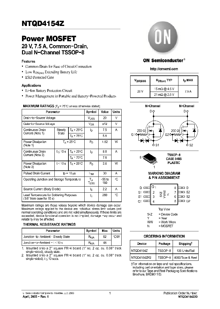 NTQD4154Z_7906434.PDF Datasheet