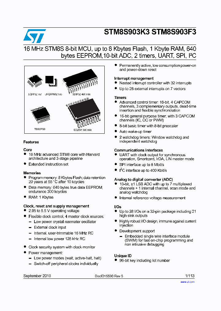 STM8S903F3M6TR_7907434.PDF Datasheet