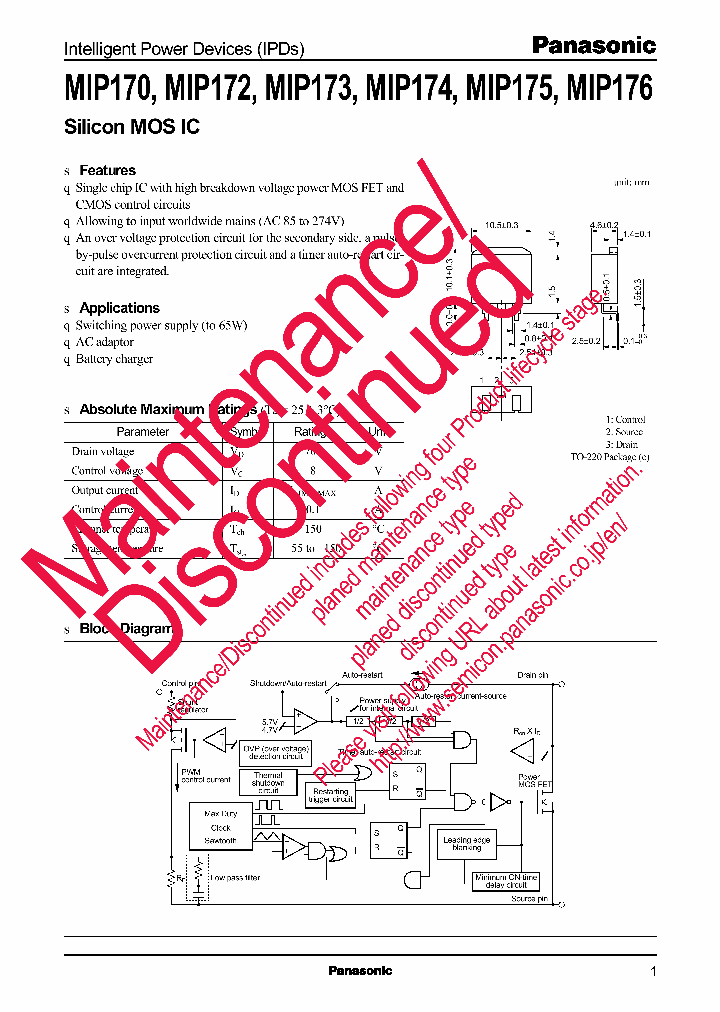 MIP170_7910167.PDF Datasheet