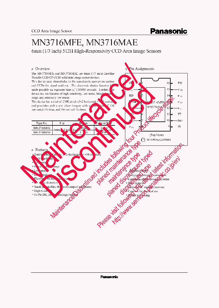 MN3716MAE_7911887.PDF Datasheet