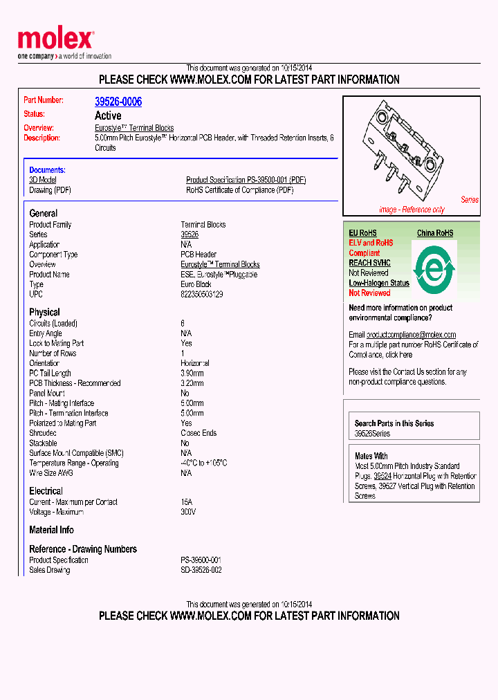 39526-0006_7911866.PDF Datasheet